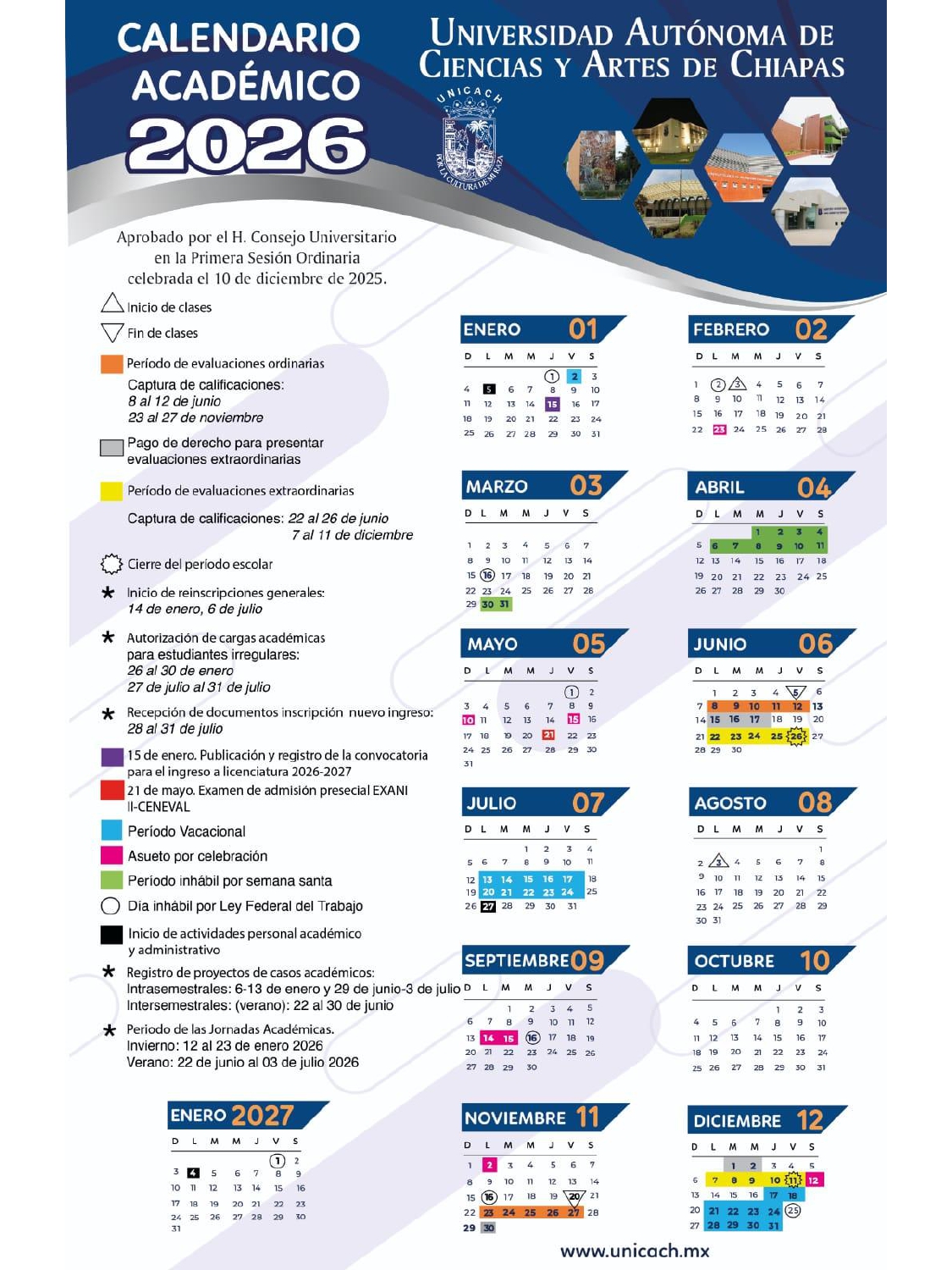Calendario 2026